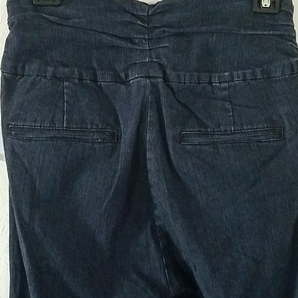 NWT Revolt Dark Wash Ruched Waist Side Pockets - Picture 5 of 7
